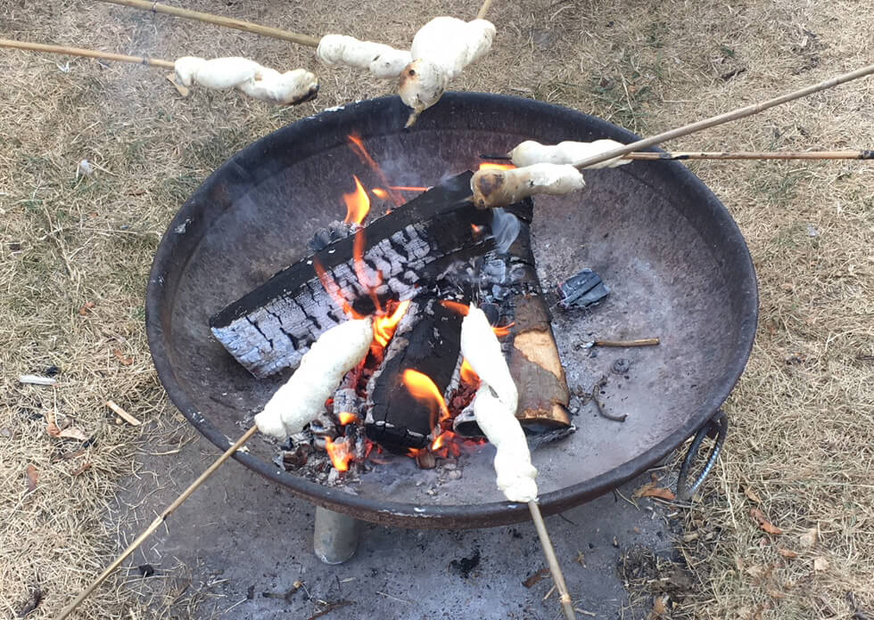 kinderglück - abends grillen